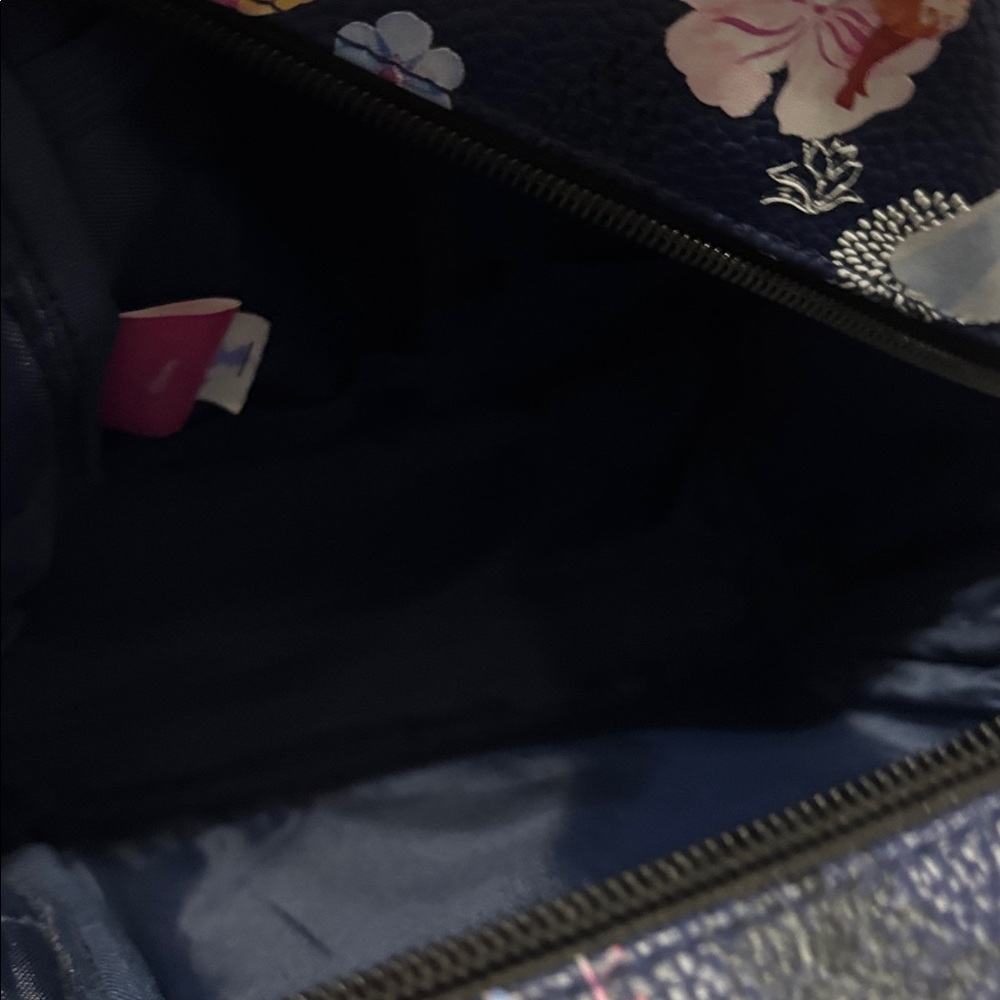 Disney Princess Navy Textured Bag with Floral Accents - Picture 6 of 8